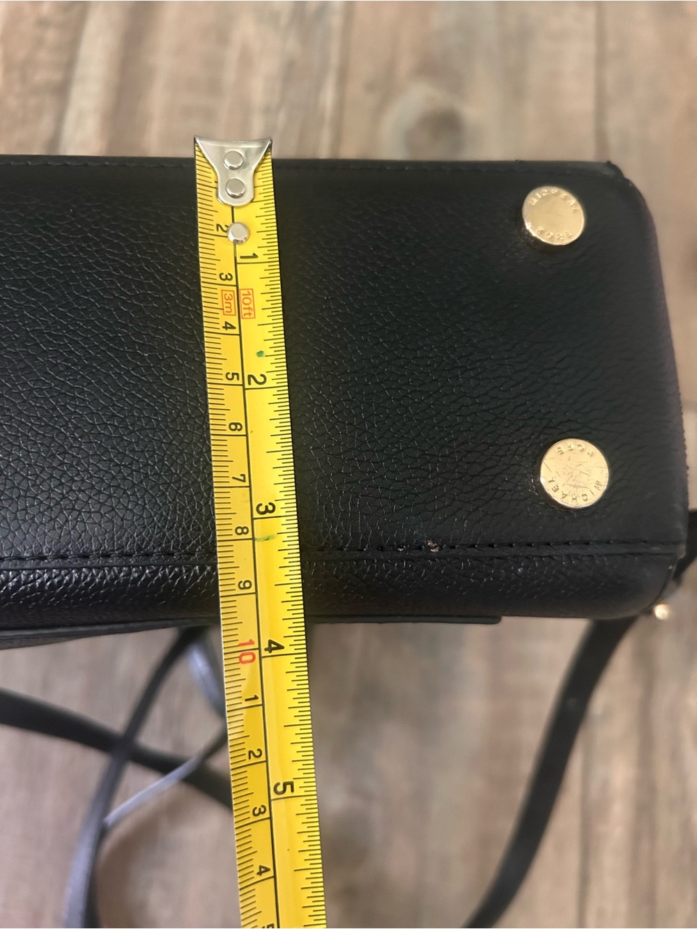Michael Kors Hayes Medium Leather Backpack Black Purse - Picture 5 of 13